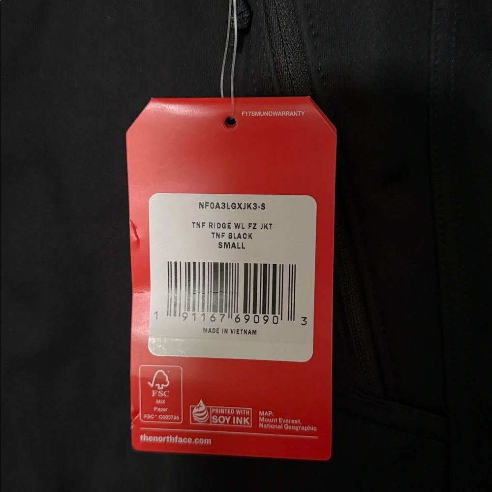 The North Face Black Lightweight Softshell Ridgewell Jacket with Mercedes Logo